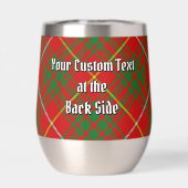 Clan Bruce Wappen über Tartan (Rückseite)