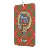 Clan Bruce Wappen über Tartan Autolufterfrischer (Links)