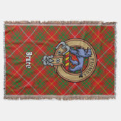 Clan Bruce-Wappen über Tartan Decke (Vorderseite)