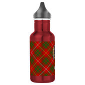 Clan Bruce Wappen über Tartan Edelstahlflasche (Links)