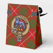 Clan Bruce Wappen über Tartan Geschenkschachtel (Rückseite)