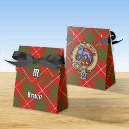 Clan Bruce Wappen über Tartan Geschenkschachtel