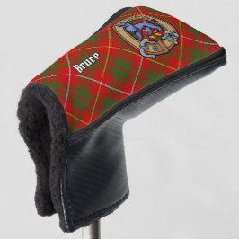 Clan Bruce Wappen über Tartan Golf Headcover