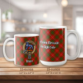 Clan Bruce Wappen über Tartan Kaffeetasse