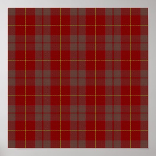 Clan Bryce Tartan - Digitaler Download Poster (Vorne)