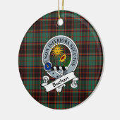 Clan Buchan Ancient Abzeichen Tartan Kariert Keramik Ornament (Links)