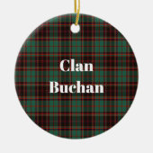 Clan Buchan Ancient Tartan Keramik Ornament (Vorne)