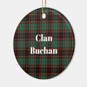 Clan Buchan Ancient Tartan Keramik Ornament (Links)