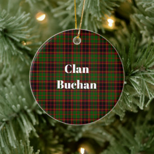 Clan Buchan Modern Tartan Keramik Ornament