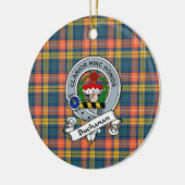 Clan Buchanan Ancient Abzeichen Tartan Kariert Keramik Ornament (Links)