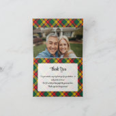 Clan Buchanan Crest over Tartan Einladung (Innenseite)