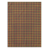 Clan Buchanan Green und Yellow Scottish Tartan Tischdecke (Vorderseite)