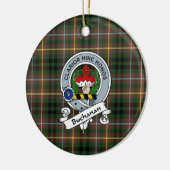Clan Buchanan Jagd Abzeichen Tartan Kariert Keramik Ornament (Links)