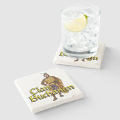 Clan Buchanan Old Scottish Tavern Steinuntersetzer (Seitenansicht)