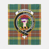Clan Buchanan Old Sett Tartan Kariert Fleecedecke (Vorderseite)