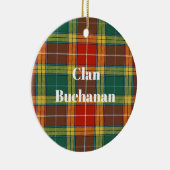 Clan Buchanan Old Sett Tartan Keramik Ornament (Rechts)