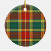 Clan Buchanan Old Sett Tartan Keramik Ornament (Hinten)