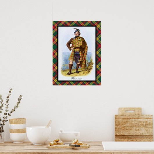 Clan Buchanan Scottish Dreams Poster (Küche)