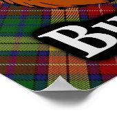 Clan Buchanan Scottish Tartan Poster (Ecke)