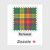 Clan Buchanan Tartan Aufkleber (Blatt)