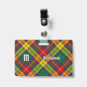 Clan Buchanan Tartan Ausweis (Vorderseite mit Clip)
