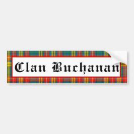 Clan Buchanan Tartan Autoaufkleber