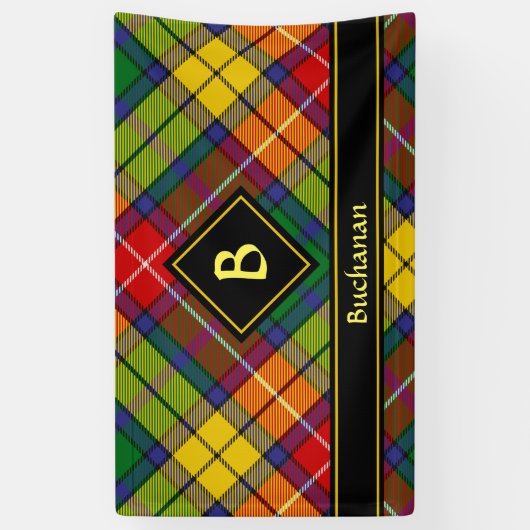 Clan Buchanan Tartan Banner (Vertikal)