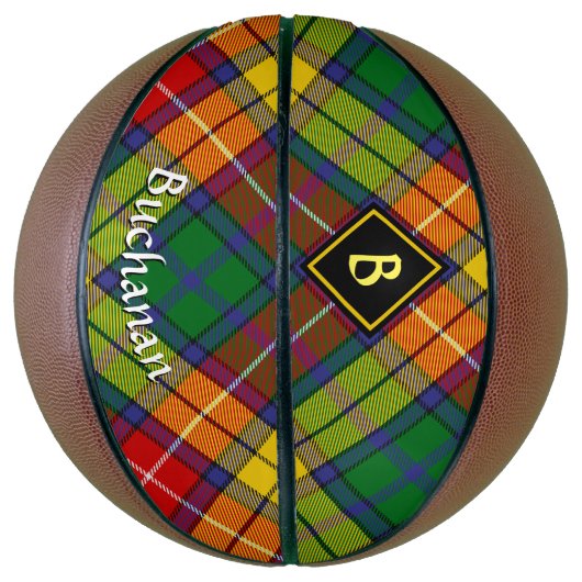 Clan Buchanan Tartan Basketball (Vertikal)