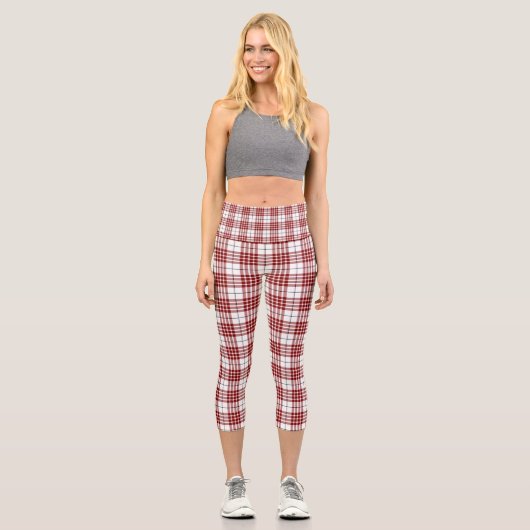 Clan Buchanan Tartan Capri Leggings (Vorderseite)