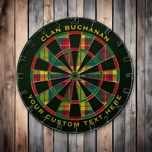 Clan Buchanan Tartan Dartscheibe
