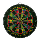 Clan Buchanan Tartan Dartscheibe (vorne)
