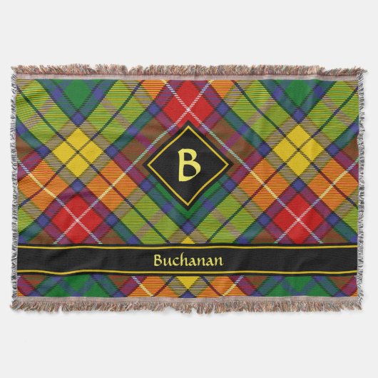 Clan Buchanan Tartan Decke (Vorderseite)