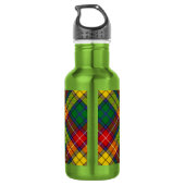Clan Buchanan Tartan Edelstahlflasche (Rückseite)