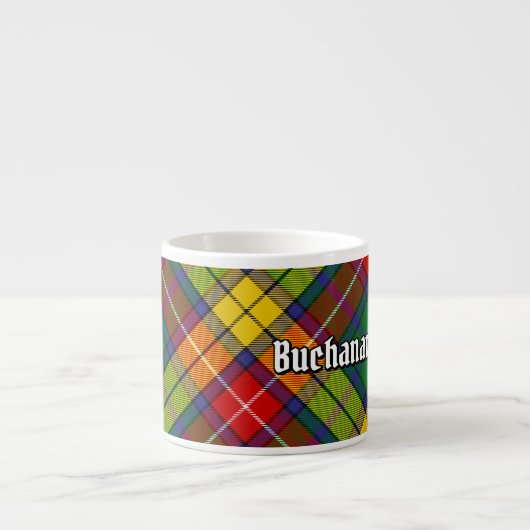 Clan Buchanan Tartan Espressotasse (Vorderseite)