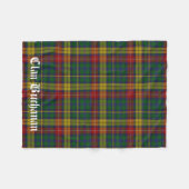 Clan Buchanan Tartan Fleece Blanket (Vorderseite (Horizontal))