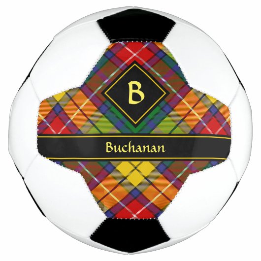 Clan Buchanan Tartan Fußball (Vorderseite)
