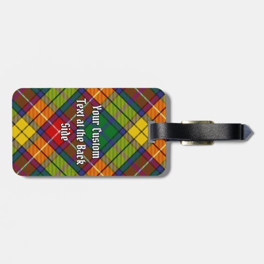 Clan Buchanan Tartan Gepäckanhänger (Rückseite horizontal)