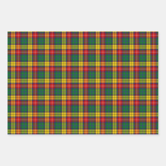 Clan Buchanan Tartan Geschenkpapier Set (Vorderseite)