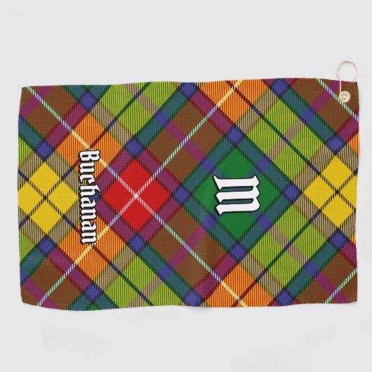 Clan Buchanan Tartan Golfhandtuch (Horizontal)