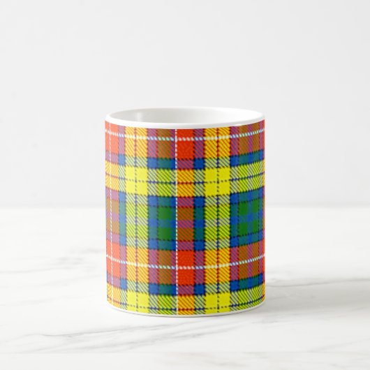 Clan Buchanan Tartan Kaffeetasse (Mittel)