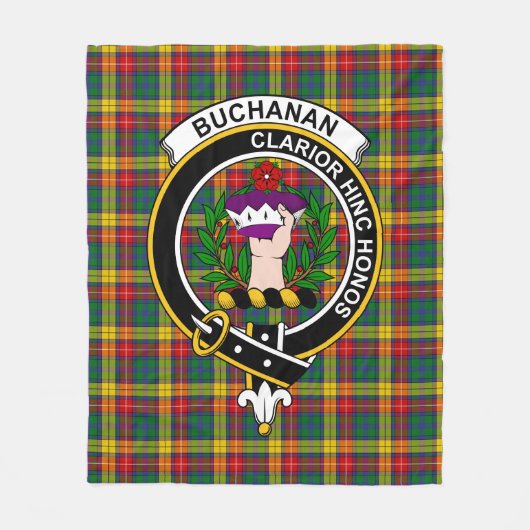 Clan Buchanan Tartan Kariert Fleecedecke (Vorderseite)