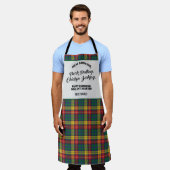 Clan Buchanan Tartan Kariertes Muster hinzufügen Schürze (Getragen)