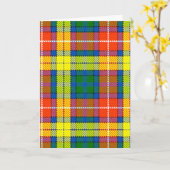 Clan Buchanan Tartan Karte (Gelbe Blume)