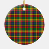 Clan Buchanan Tartan Keramik Ornament (Hinten)