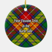 Clan Buchanan Tartan Keramik Ornament (Hinten)