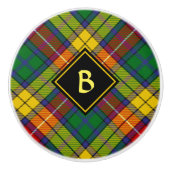 Clan Buchanan Tartan Keramikknauf (Vorderseite)