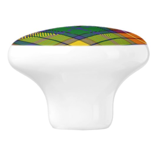 Clan Buchanan Tartan Keramikknauf (Seitenansicht)