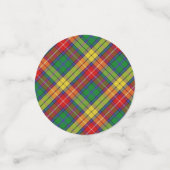 Clan Buchanan Tartan Konfetti (Klein Vorderseite)