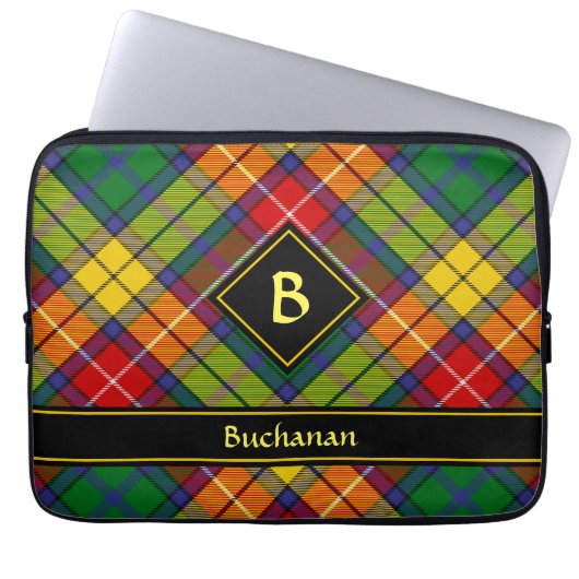 Clan Buchanan Tartan Laptopschutzhülle (Vorderseite)