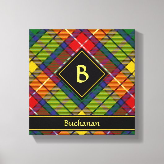 Clan Buchanan Tartan Leinwanddruck (Vorderseite)